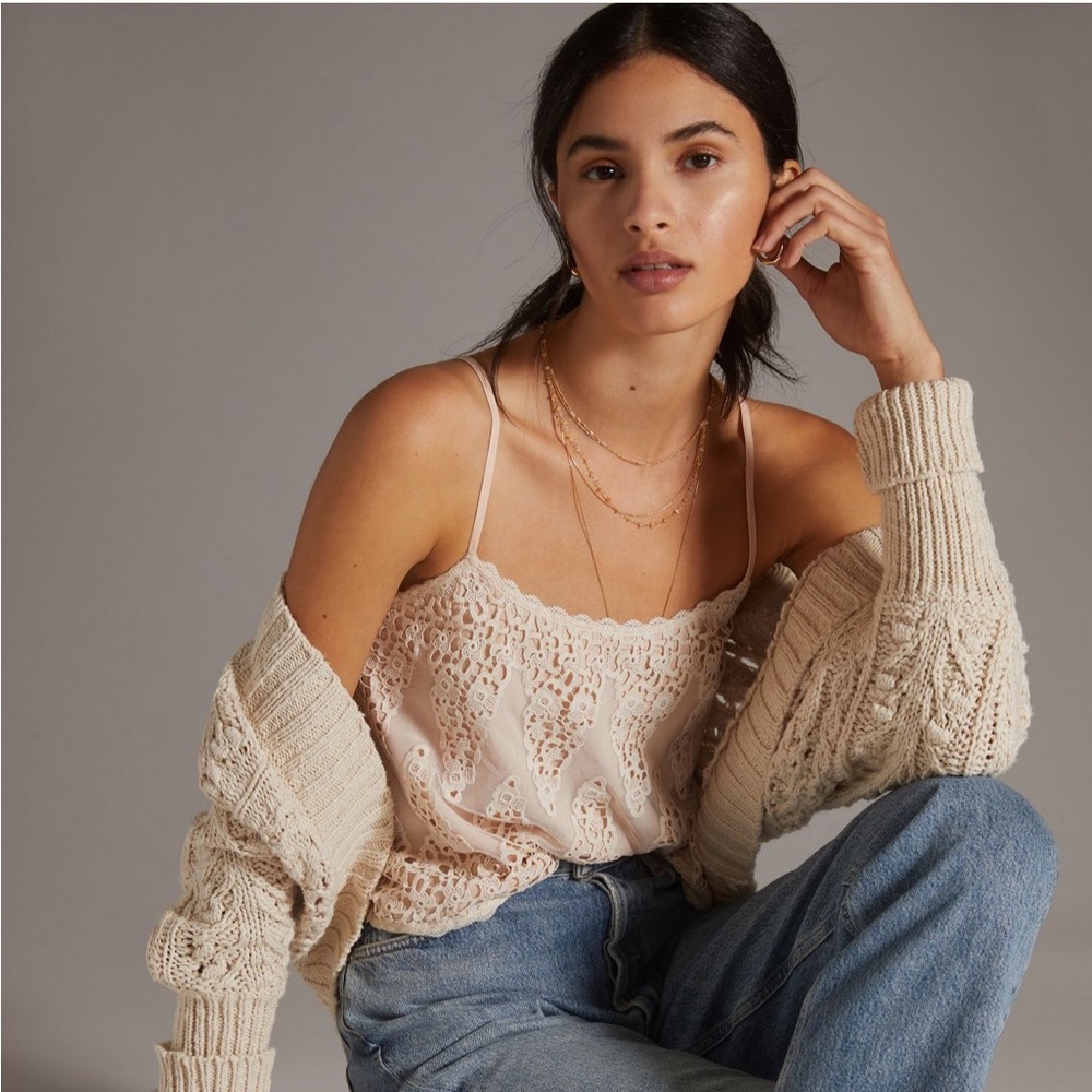Anthropologie Tiny Anne Lace Cami